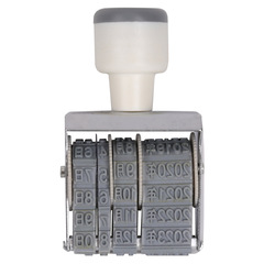 Deli 7527 date stamp adjustable production year, month and day stamp financial office supplies 5mm official