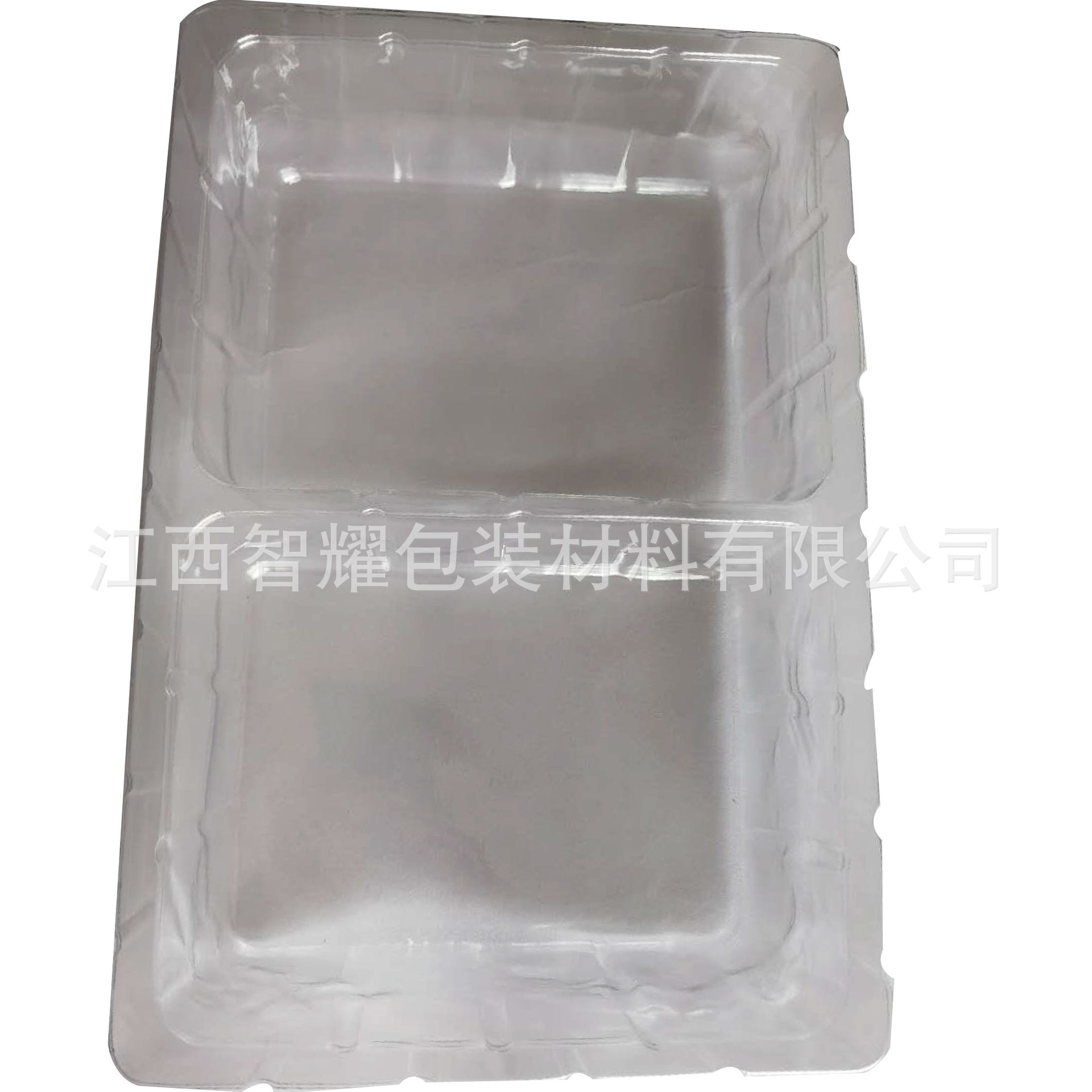 2格长形托水果装盘化妆盒通用吸塑托定制塑胶盘食品盒