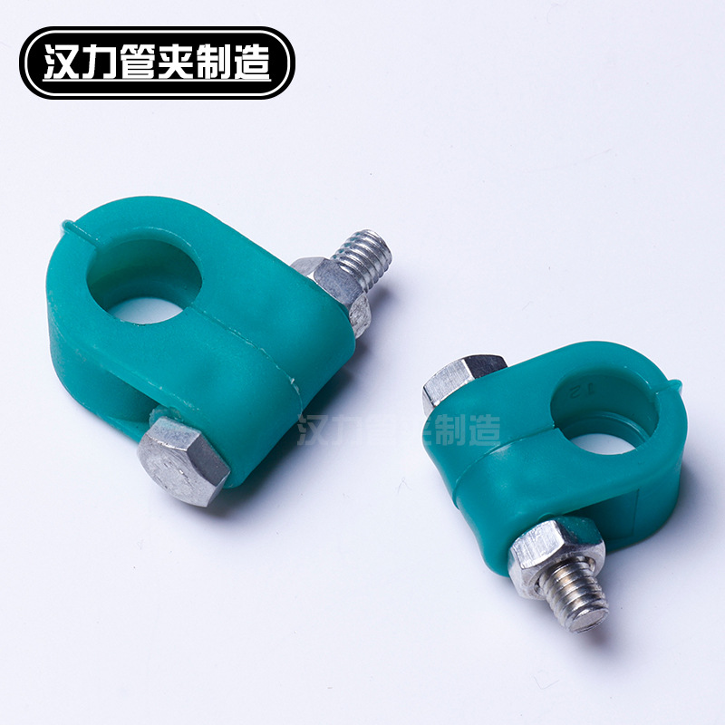 轻型重型铝合金加长座管道固定管夹方形单孔水管夹子 规格齐全