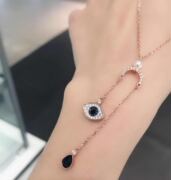 施家 925纯银 新款魔眼项链吊坠  七夕情人节礼物必备