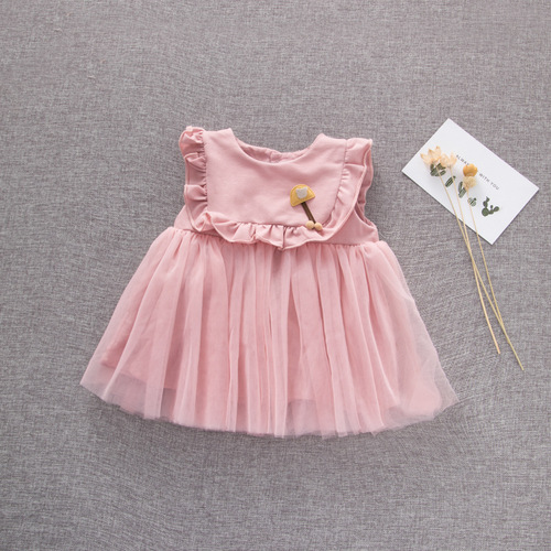 Cross-border items, cute girl dress for little princess, new pure cotton chiffon dress, Instagram one-time shipment.