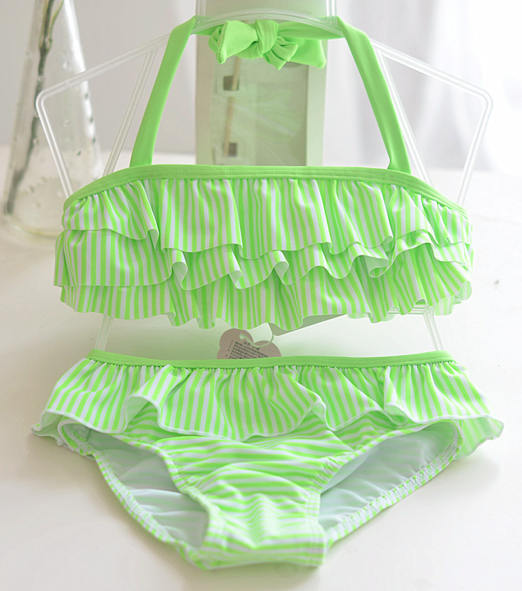 Green split tube top
