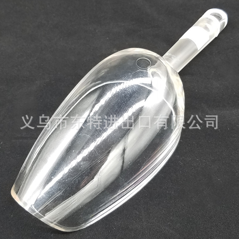 厂家直销透明冰铲pc塑料圆底冰铲粮食面粉铲多用取冰铲干果咖啡铲详情图6