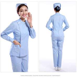 护士服分体套装冬装长袖男女护工服夏装短袖导医服口腔牙科工作服-阿里巴巴