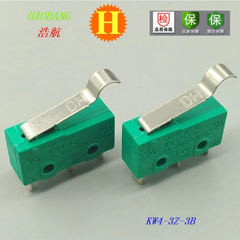 Поставка KW4-3Z-3B с изогнутой ручкой, зеленой корпус, микроконцевой выключатель 5А