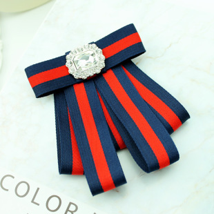 New Fashion Brooch European and American Shirt Collar Flower Korean Style Collar Pin Bow Tie College Corsage Elegant Breast Stall Women