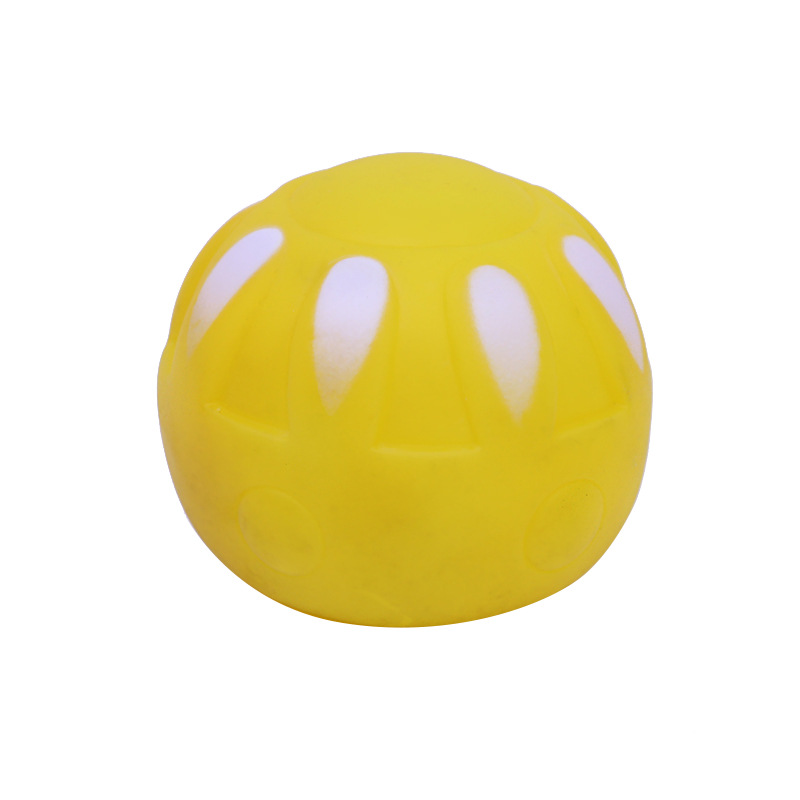 Juguetes educativos para mascotas Bola de flores Bola de vinilo perro molar gato interactivo Bola de sonido fábrica al por mayor transfronteriza