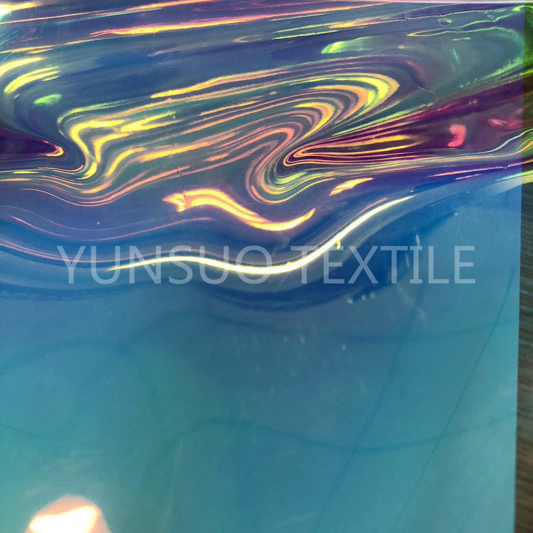彩虹透明TPU  炫彩镭射时装面料 欧洲环保