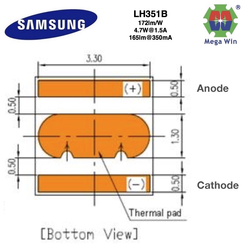 SPHWH2L3D30ED4V0K3三星3535灯珠 LH351B-阿里巴巴