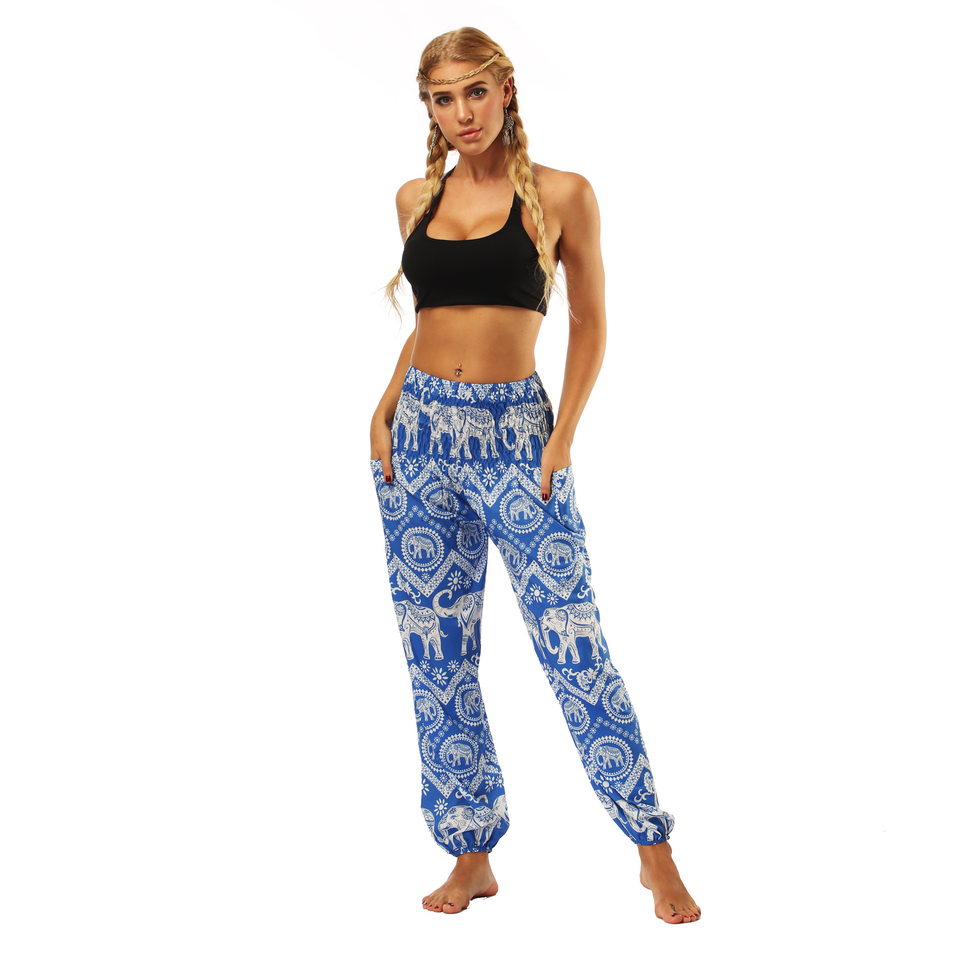 printing loose women s sports pants Nihaostyle Clothing Wholesale NSMDF67656