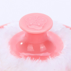 Portable soft plush powder puff baby talcum powder puff heat rash powder puff plush powder puff salon powder puff