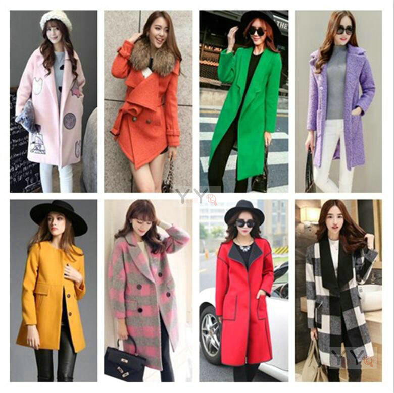 双面毛呢大衣尾货走份 30件一份质量保证七天可退换 毛呢大衣外套