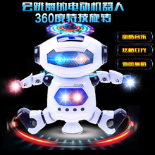厂家直销儿童电动玩具机器人 发光音乐旋转跳舞玩具机器人