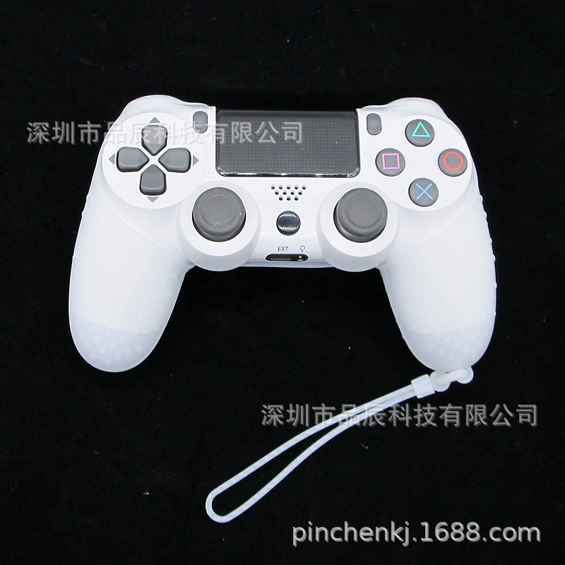 Силиконовый чехол для контроллера (PS4 / PS4 Slim / Pro), мягкая рукоять с защитной стропой на запястье