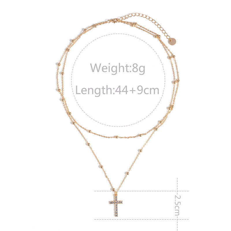 Alloy Fashion Geometric necklace(Golden) NHWF3278-Golden