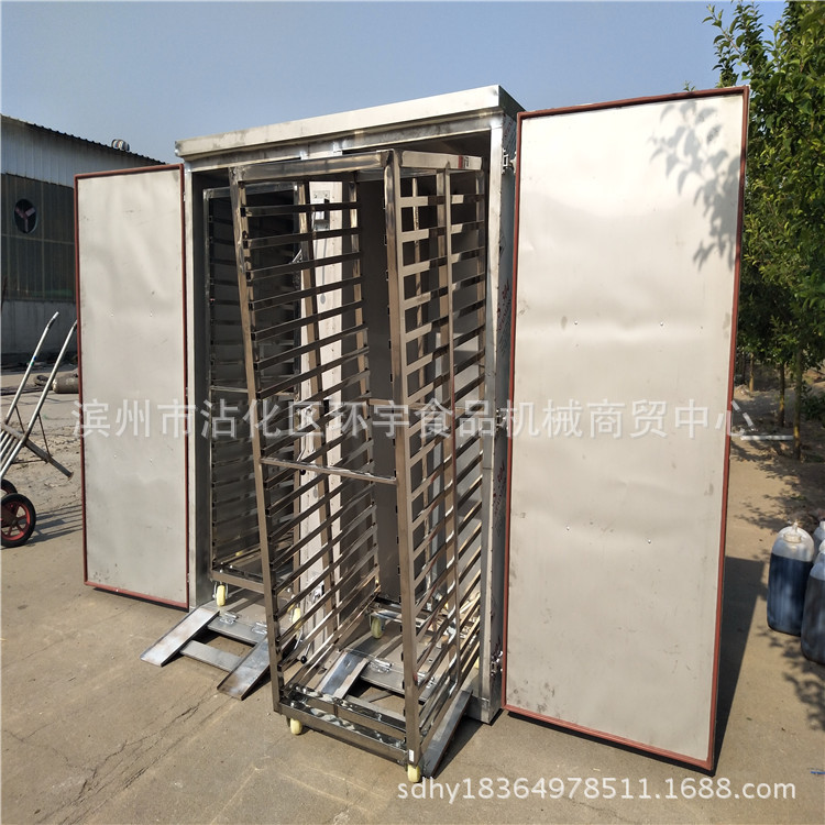 供应河北沧州大型馒头蒸房全套设备 双门72盘电蒸箱