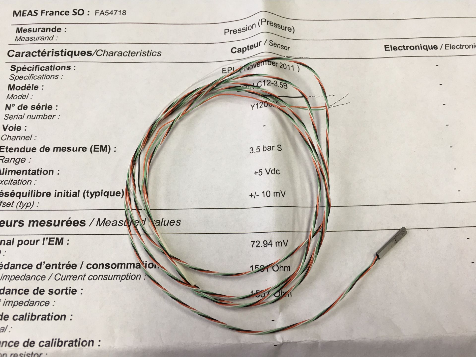 现货   MEAS EPIH-C12-3.5B 发动机风洞测试 压力传感器