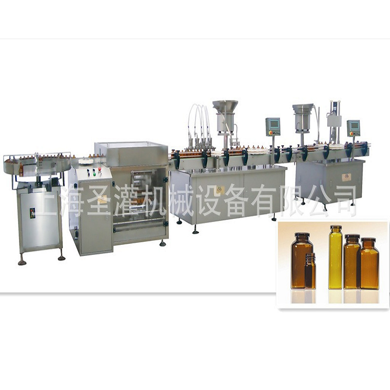 100毫升酒全自动灌装锁盖机 植物蛋白饮品灌装生产线工厂直销