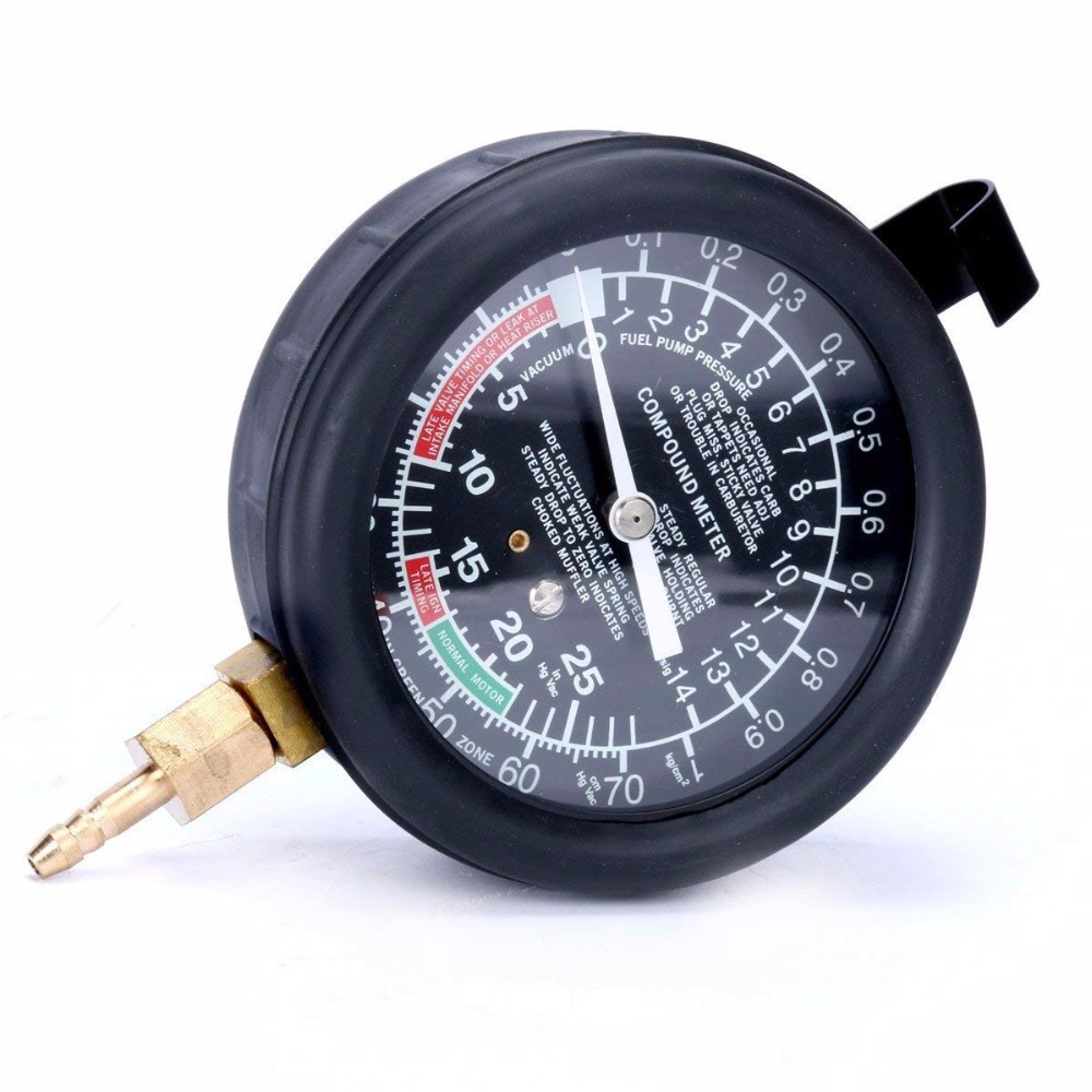 TU-1 medidor de vacío del coche herramienta de reparación de automóviles profesional instrumento de reparación de vacío probador de presión tubo de admisión