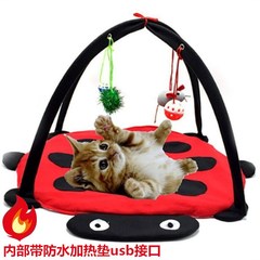 Flower season red beetle fun bell cat tent pet toy cat hammock toy cat nest