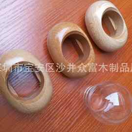 木质圆形音乐盒八音盒 椭圆木底座 圆形八音盒圣诞 实木底座椭圆
