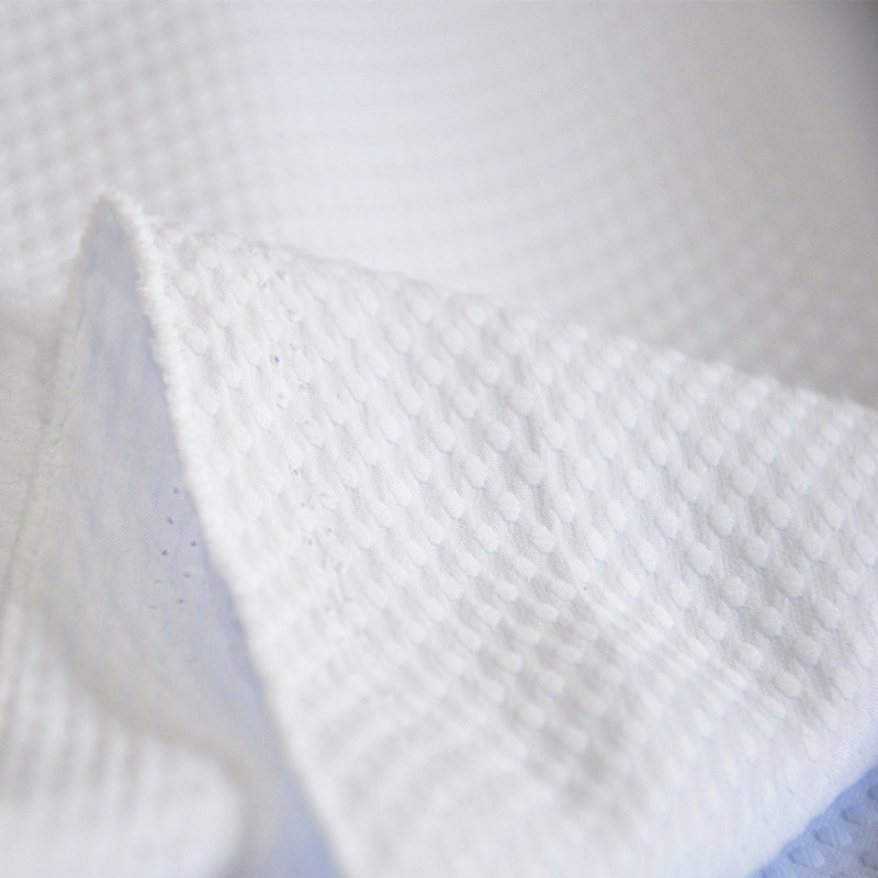 河北 小圆点  厂家直销运动服面料现货柔道服面料漂白 