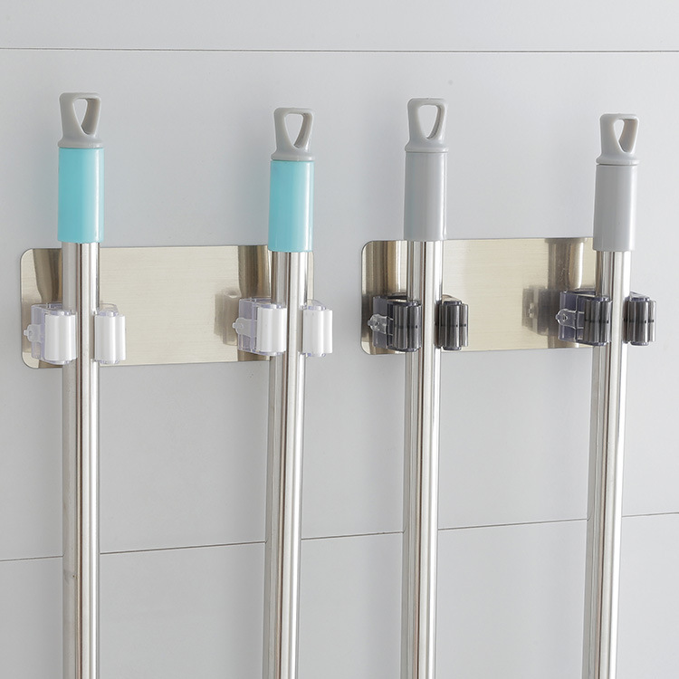 Magic stick Strength Hooks TOILET No trace Mop pylons Shower Room Wall hanging No trace Mop clip goods in stock