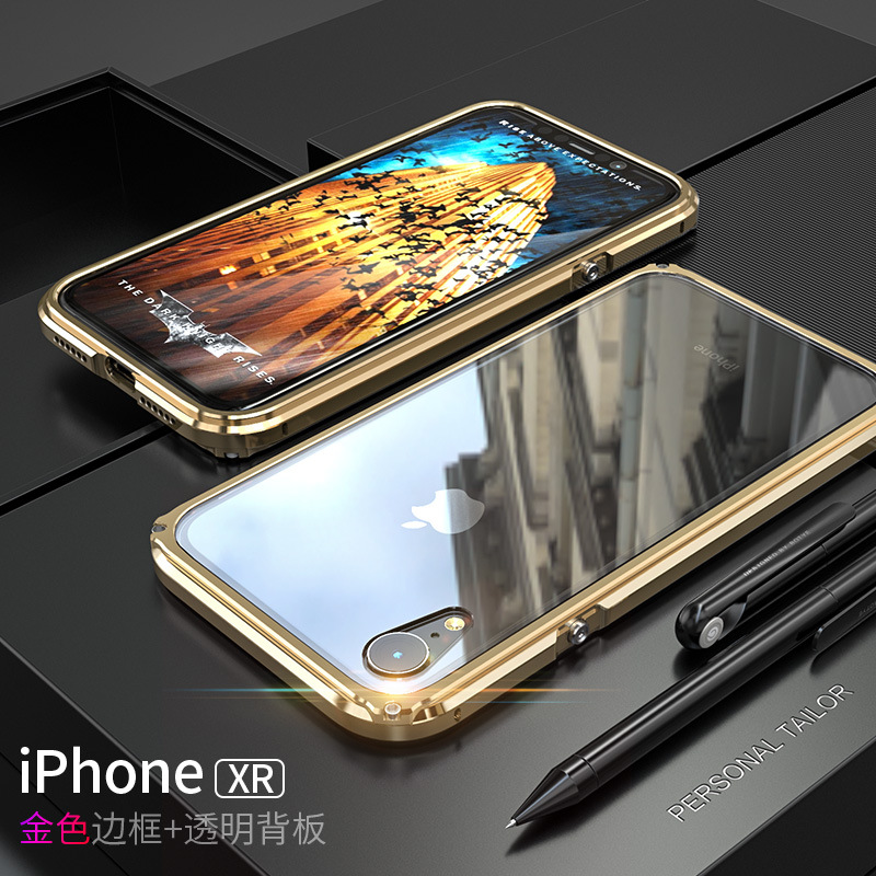 GINMIC Legend Slim Aluminum Metal Bumper Scratch Resistant PC Cover Case for Apple iPhone XS Max & iPhone XR & iPhone XS