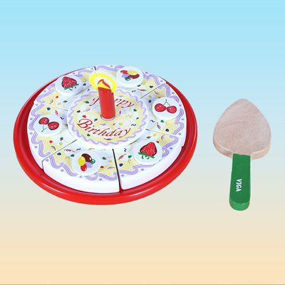블루 생일 케이크