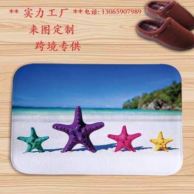 定制地垫法兰绒卧室厨房卫浴吸水门垫家用跨境新款浴室防滑垫脚垫|ms