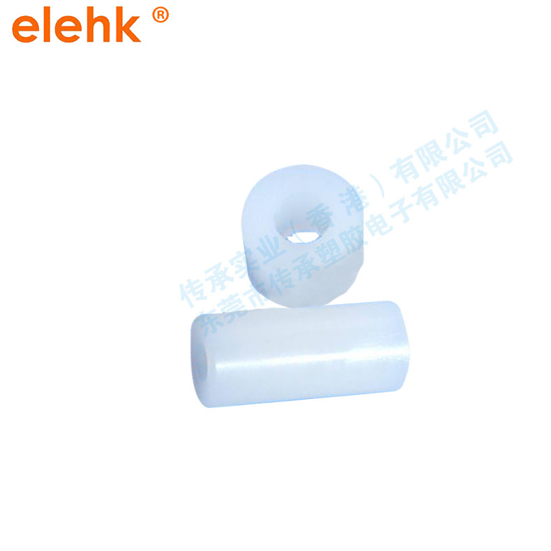 圆体隔离柱塑料垫圈垫片圆孔套管尼龙垫柱绝缘柱白色支撑柱批发