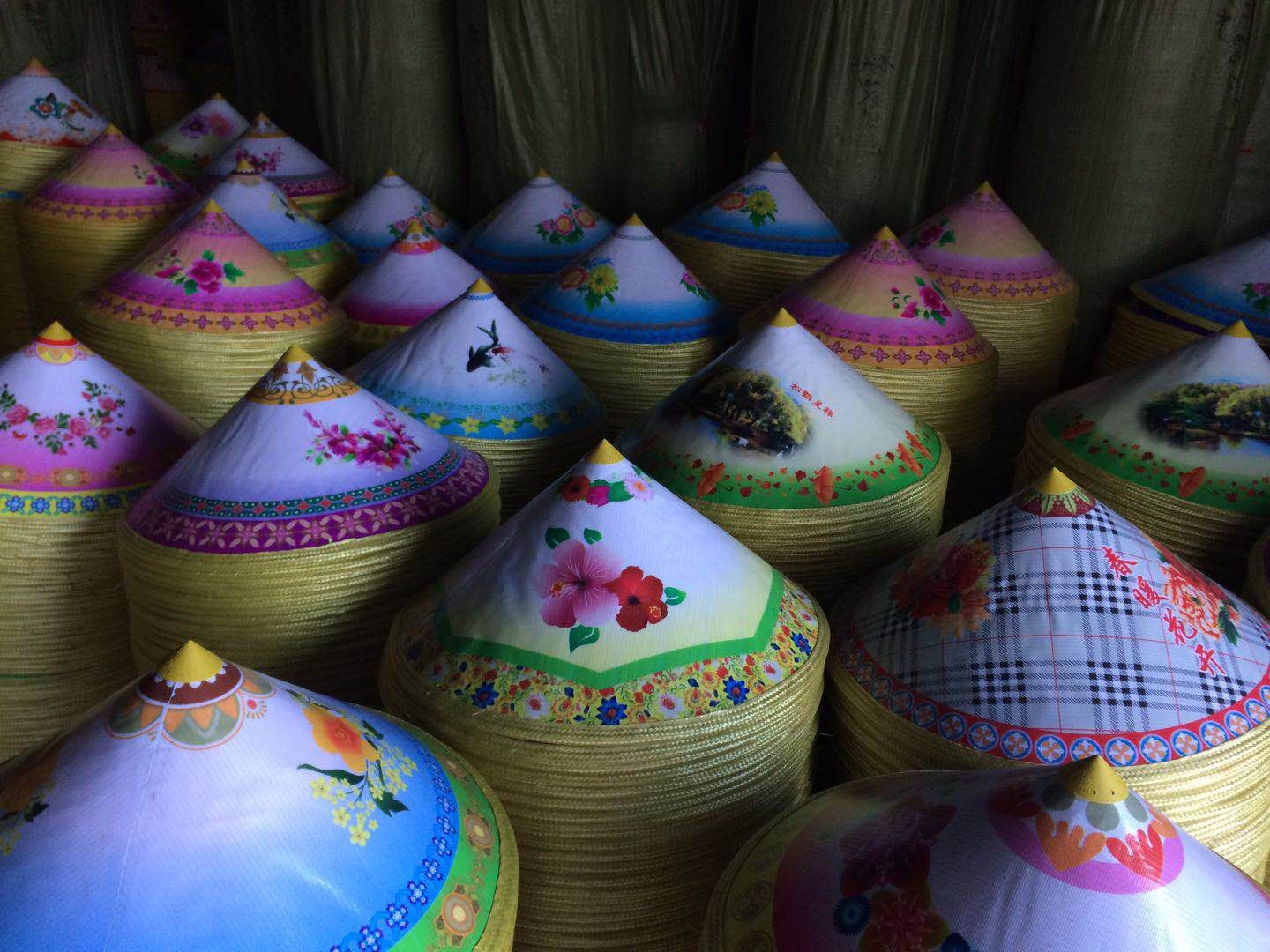 厂家批发竹编斗笠防雨防晒农民渔夫帽子劳保用品影视斗笠