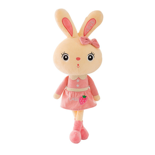 Rabbit Plush Toy Creative Rabbit Doll White Rabbit Doll Rag Doll Pillow for Girls Wholesale for Valentine's Day