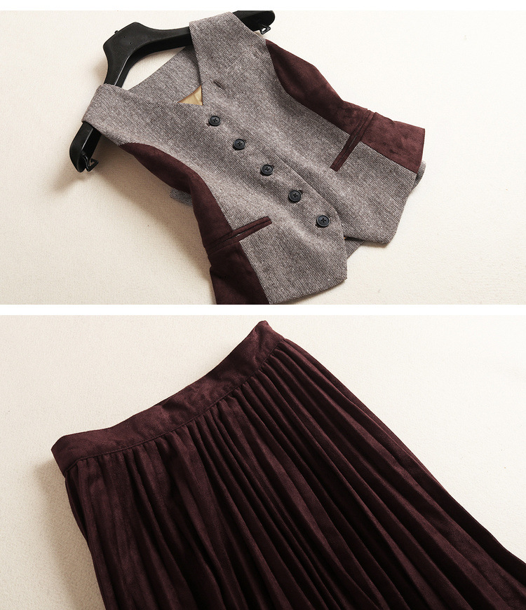 Costume femme SPLIT en Daim - Ref 3335168 Image 19