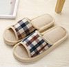 Slippers indoor suitable for men and women for beloved, soft sole, Korean style, cotton and linen