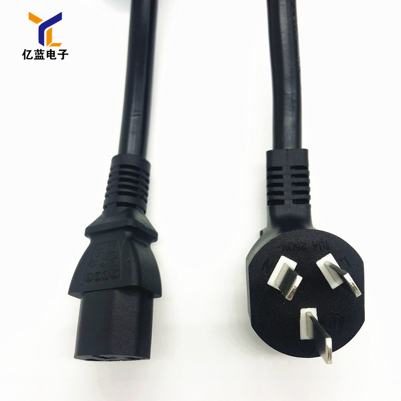 YL厂家直销1.5米3*2.0平方双头国标纯铜中规三插大功率插头电源线