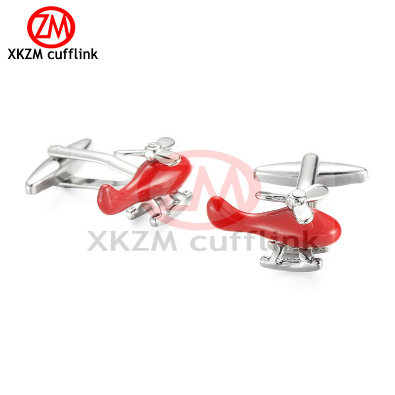 Factory direct men's cufflinks red aircraft cufflinks high-end French shirt cufflinks buttons