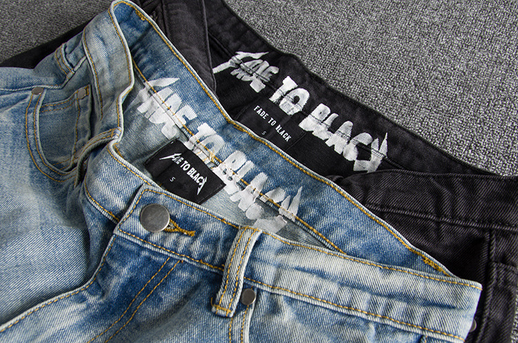 Washing old ink-spraying big hole youth tide foreign trade original single male denim shorts 11