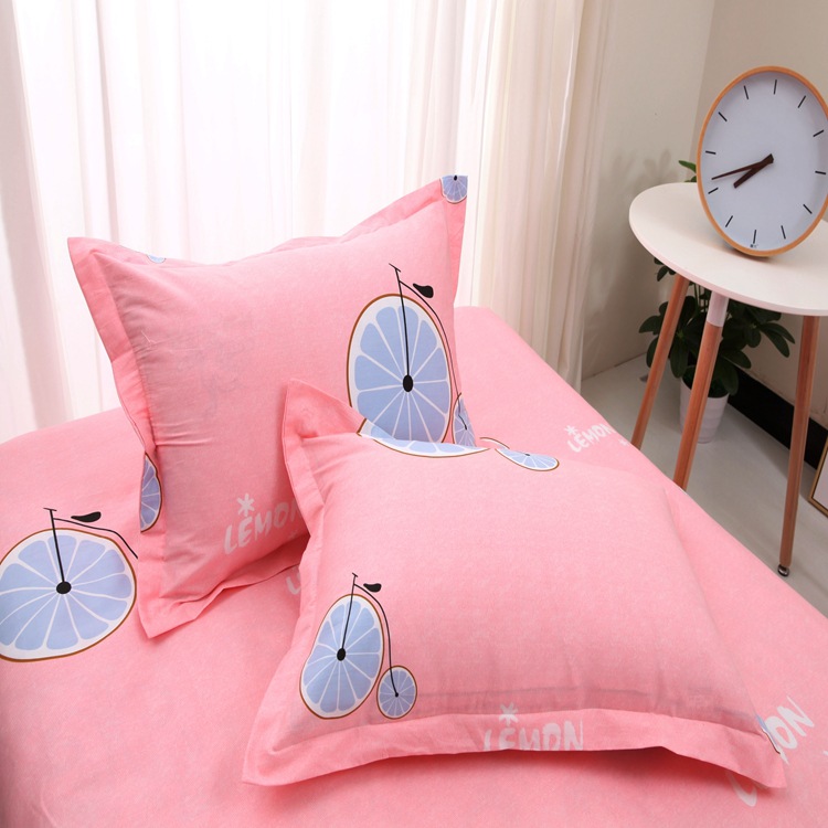 活性印染棉質枕套 田園小碎花斜紋枕套 簡約床上用品套件壹件代發