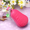 High-end leather key bag, shoulder bag, cute keychain, South Korea, genuine leather