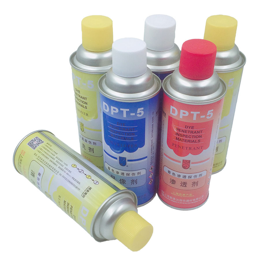 上海新美达DPT-5着色探伤剂 一瓶渗透两瓶显像三瓶清洗