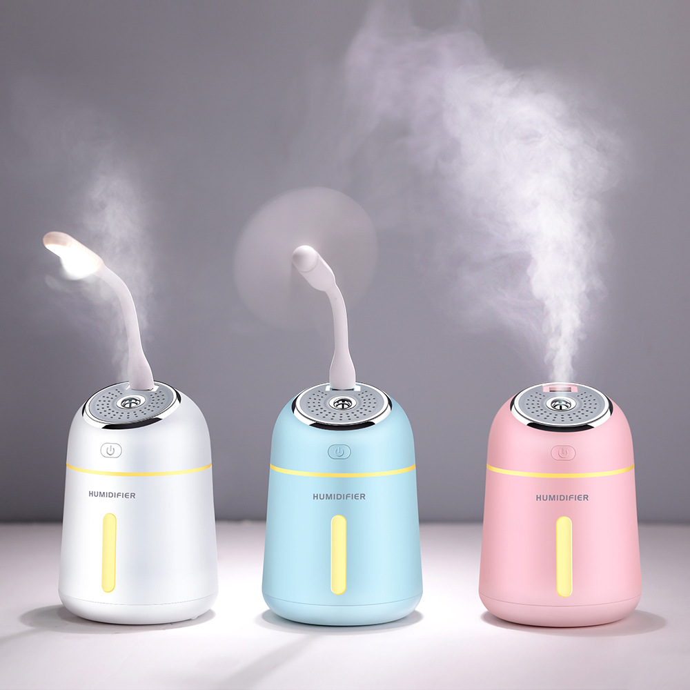 Trill Same item Four Aromatherapy humidifier Mini humidifier Fan LED desktop humidifier
