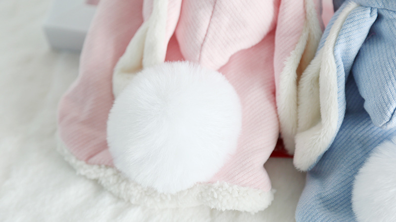 甜睡兔毛球绒衣