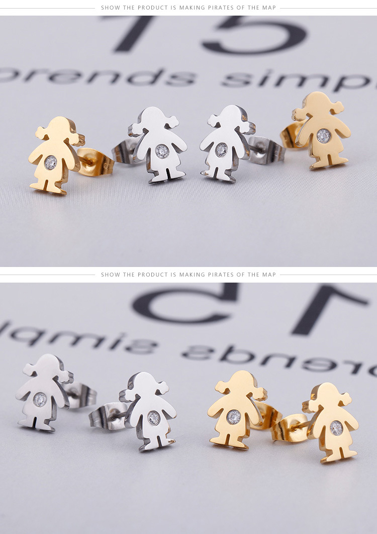 Pendientes De Diamantes De Figura Brillante Simple Al Por Mayor Nihaojewelry display picture 7