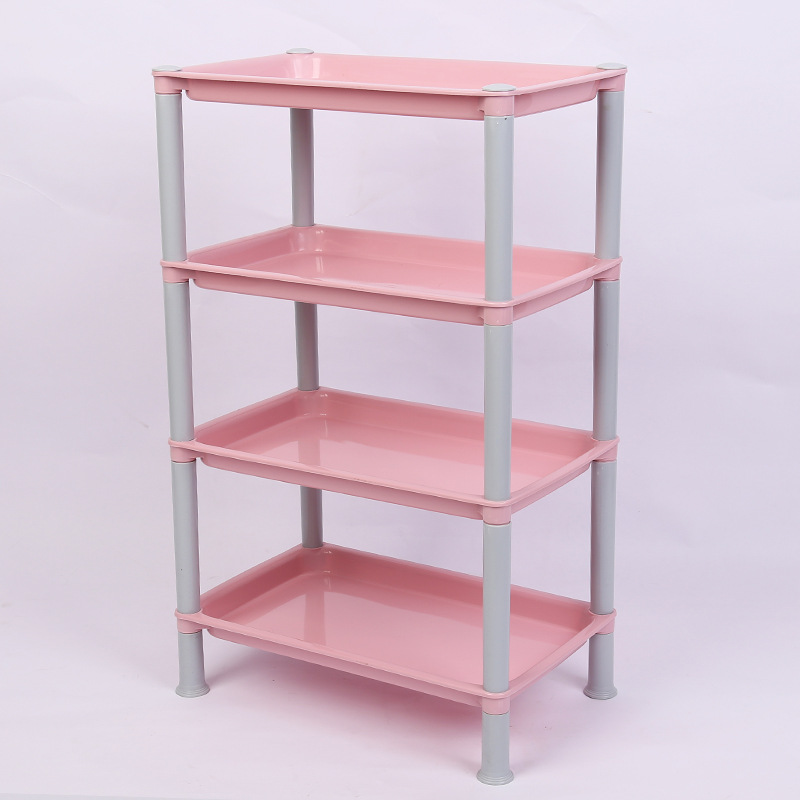 厂家直销多层厨房置物架塑料多功能简易储物柜收纳整理阳台摆花架