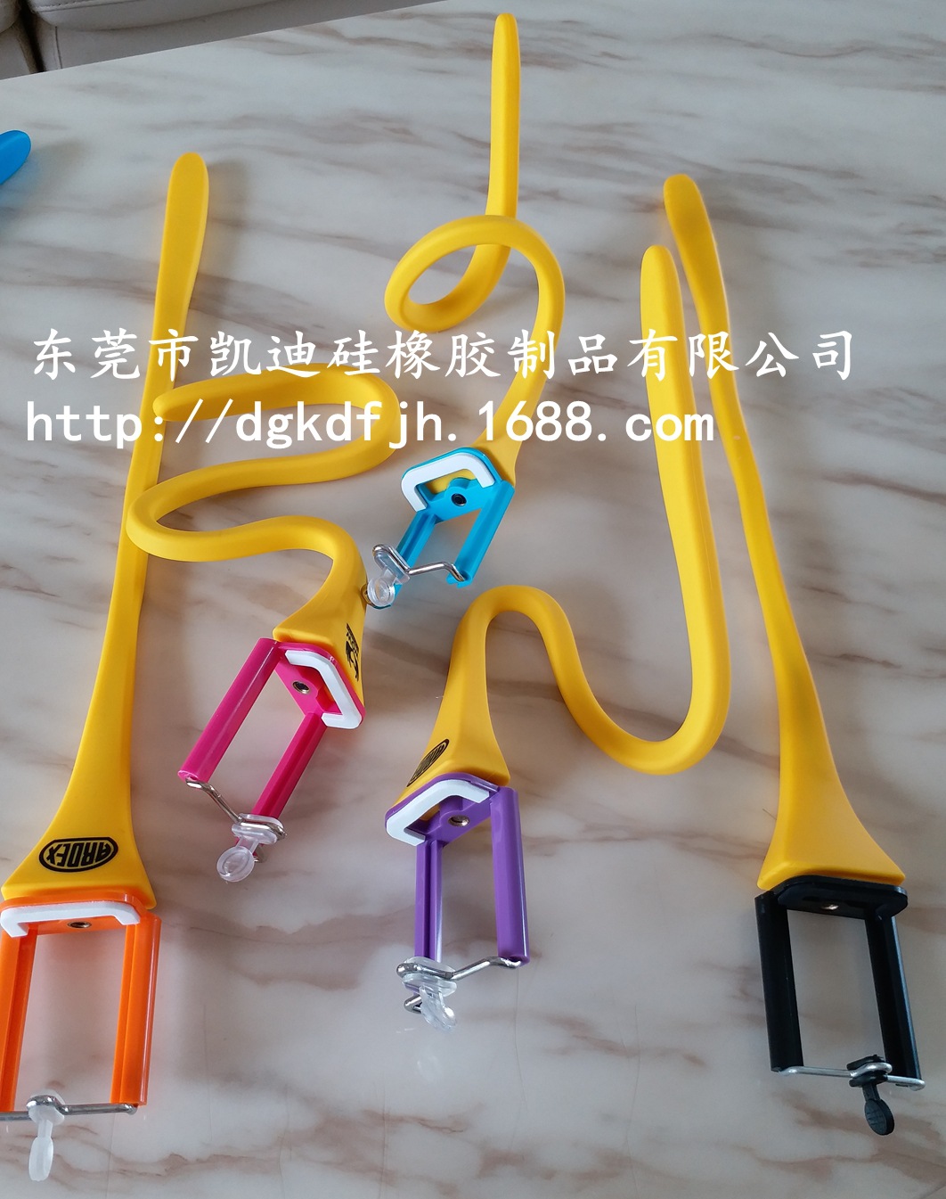 新意硅胶自拍杆 可折叠 可随意弯曲 大量生产 批发 加工 蛇皮支架