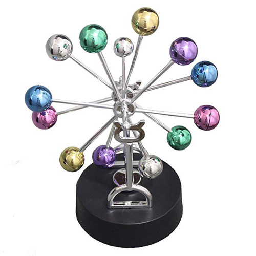 H010 Color Ball Ferris Wheel Perpetual Motion Instrument Eternal Celestial Model Infinite Swinger Home Decoration Magnetic Ornaments