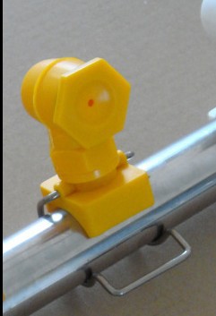 除尘降温清洗PP塑料夹扣喷嘴 工业喷淋头 涂装前处理90拐角喷头