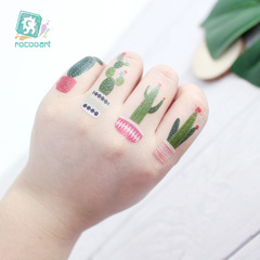 跨境防水彩繪兒童紋身貼 果蔬水果植物紋身貼 派對可愛卡通一次性