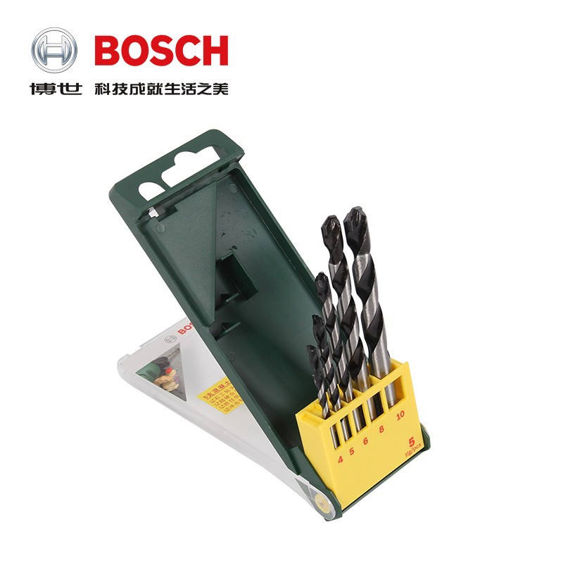 博世BOSCH电动工具附件5支直柄混凝土钻头套装